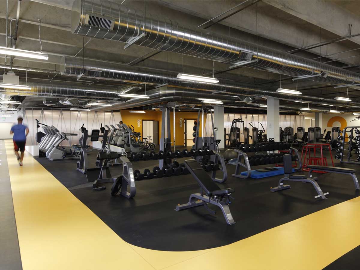 3form gym and wellness interior